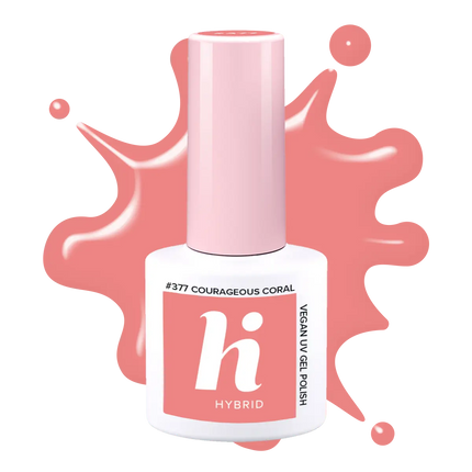 Hi Hybrid 377 Courageous Coral UV Gel Polish