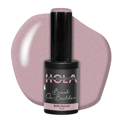 Hola Nail Cosmetica Brush On Builder Brillo Natural