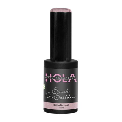 Hola Nail Cosmetica Brush On Builder Brillo Natural