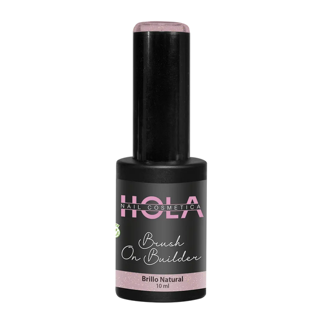 Hola Nail Cosmetica Brush On Builder Brillo Natural