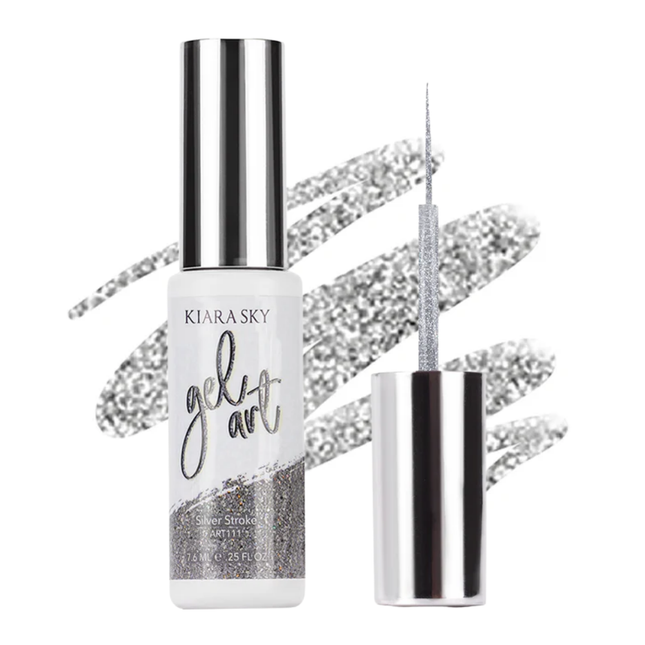 Kiara Sky Gel Art Silver Stroke