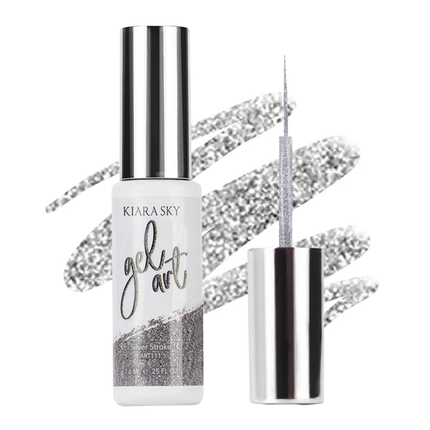 Kiara Sky Gel Art Silver Stroke