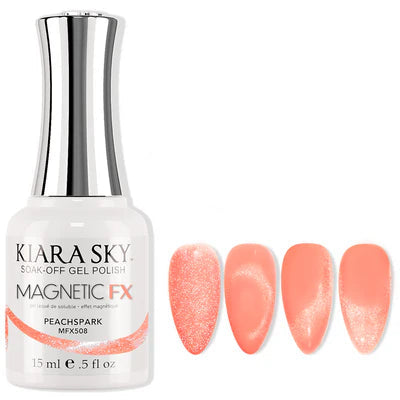 Kiara Sky Magnetic Soak-off Gel Polish Peachspark