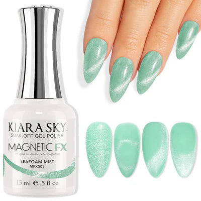 Kiara Sky Magnetic Soak-off Gel Polish Seafoam Mist