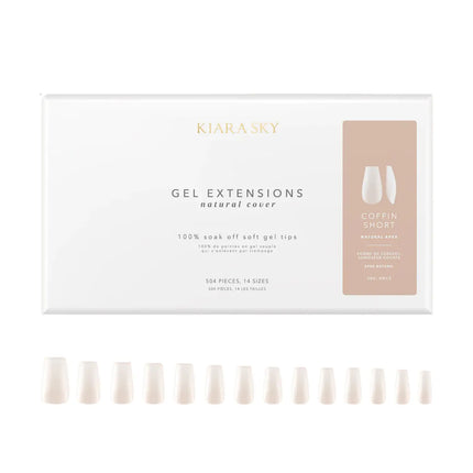 Kiara Sky Natural Gel Extensions Coffin Short