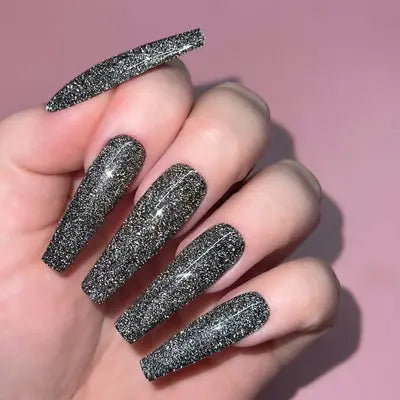 Kiara Sky Soak-off Gel Polish Glitter Midnight Fling