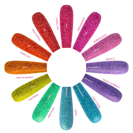 Kiara Sky Soak-off Gel Polish Glitter Midnight Fling