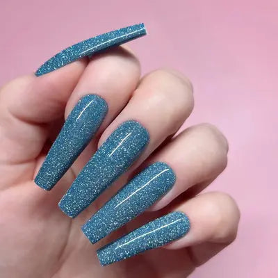 Kiara Sky Soak-off Gel Polish Glitter So Into Blue