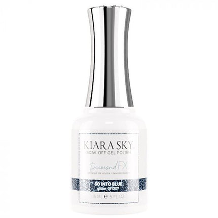 Kiara Sky Soak-off Gel Polish Glitter So Into Blue