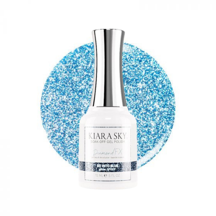 Kiara Sky Soak-off Gel Polish Glitter So Into Blue