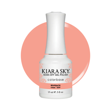 Kiara Sky Soak-off Gel Polish RSVPeach