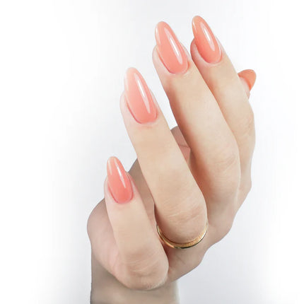 Kiara Sky Tinted Rubber Top Coat Coral Silk