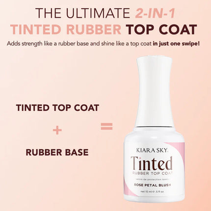Kiara Sky Tinted Rubber Top Coat Sedona Sunset