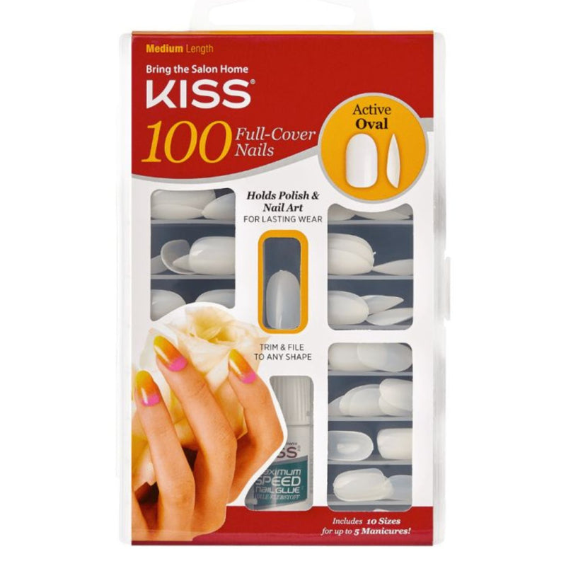 Kiss 100 Nails Active Oval