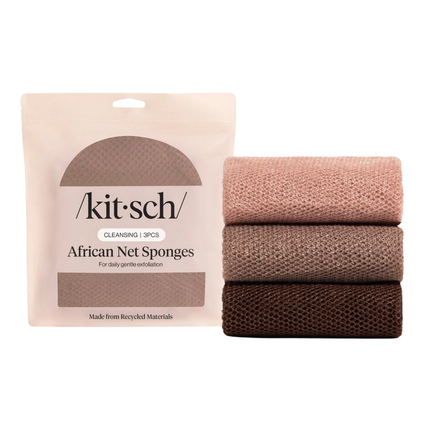 Kitsch African Net Sponges 3pc Set