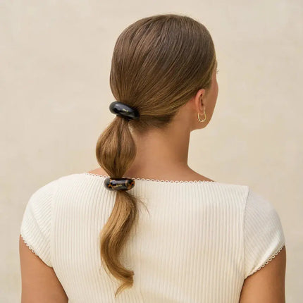 Kitsch Cloud Cuffs Black & Tort Medium