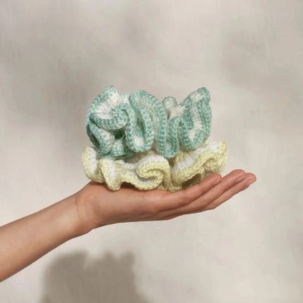 Kitsch Crochet Scrunchie Seafoam Blue