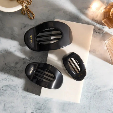 Kitsch Flat Cloud Clip Black Large