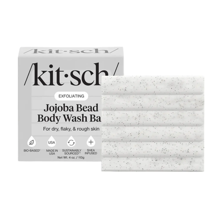 Kitsch Jojoba Bead Exfoliating Body Wash Bar