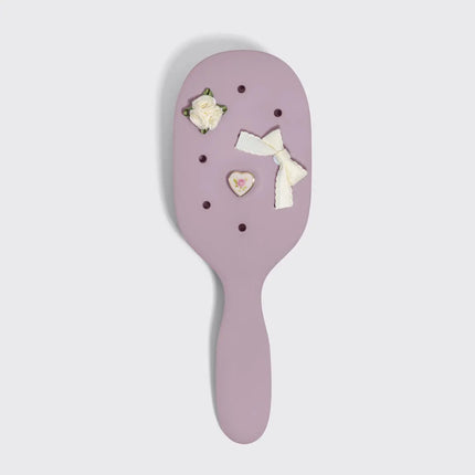 Kitsch KitschPop Paddle Brush & Charm Set Soft Violet