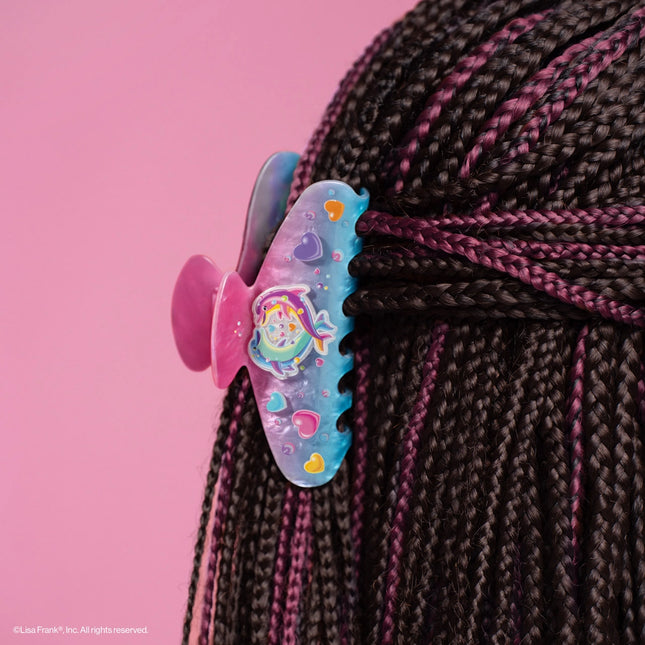 Kitsch Lisa Frank Glitter Claw Clip Dancing Dolphins™