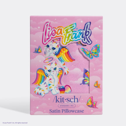 Kitsch Lisa Frank Satin Pillowcase Angel Kitty™