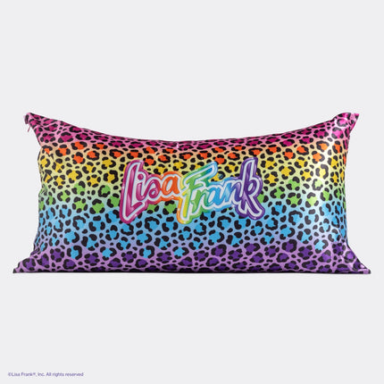 Kitsch Lisa Frank Satin Pillowcase Rainbow Leopard King