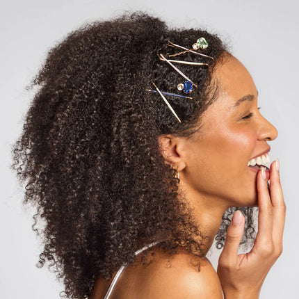 Kitsch Metal Cloud & Gem Pins Set Garden Bouquet