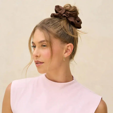 Kitsch Oversized Scrunchies Creme & Camel