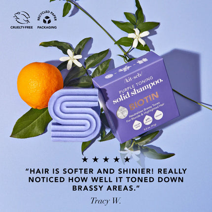 Kitsch Purple Toning Solid Shampoo with Biotin