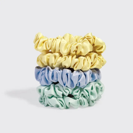 Kitsch Ruched Satin Scrunchies 5pc Set Multi Color