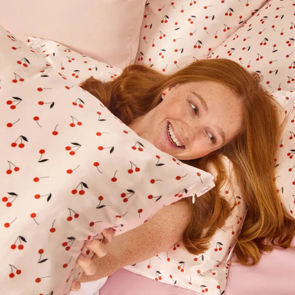 Kitsch Satin Pillowcase King Cherry Print