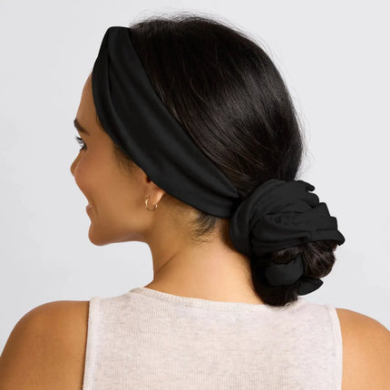 Kitsch Set & Flow Heatless Curling Headband Black