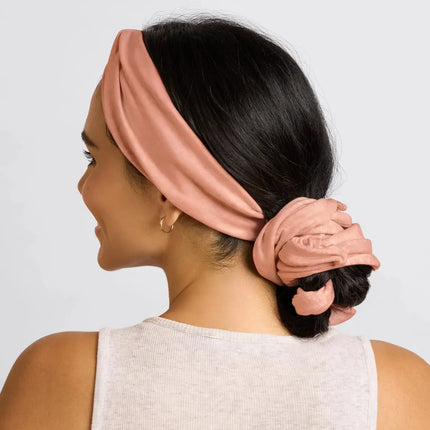 Kitsch Set & Flow Heatless Curling Headband Terracotta