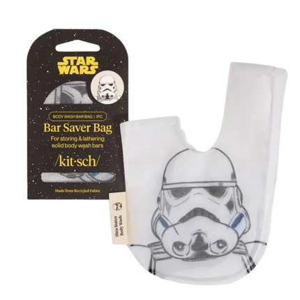 Kitsch Star Wars™ Body Wash Bar Saver Bag Stormtrooper