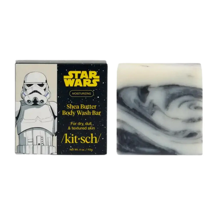 Kitsch Star Wars™ Shea Butter Moisturizing Solid Body Wash Stormtrooper Swirl