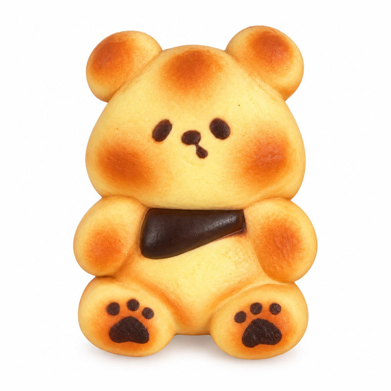 Squishy Kuma Bread Bear Squishy with Warm Bread Scent, broodbeertje met warme broodgeur