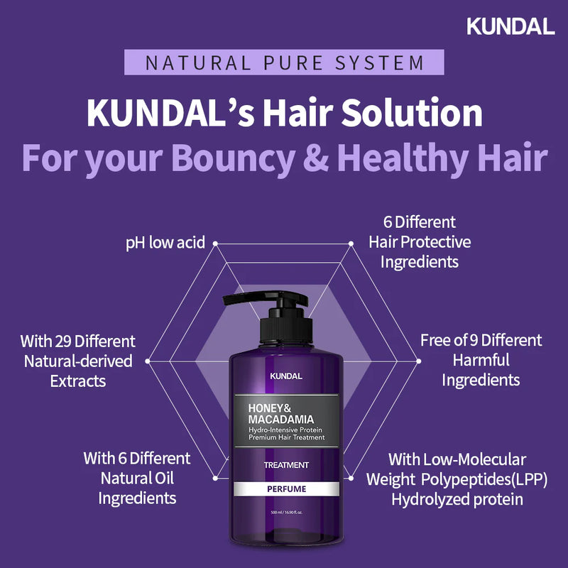 Kundal Honey & Macadamia Protein Treatment Cherry Blossom