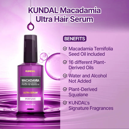 Kundal Macadamia Hair Serum White Musk