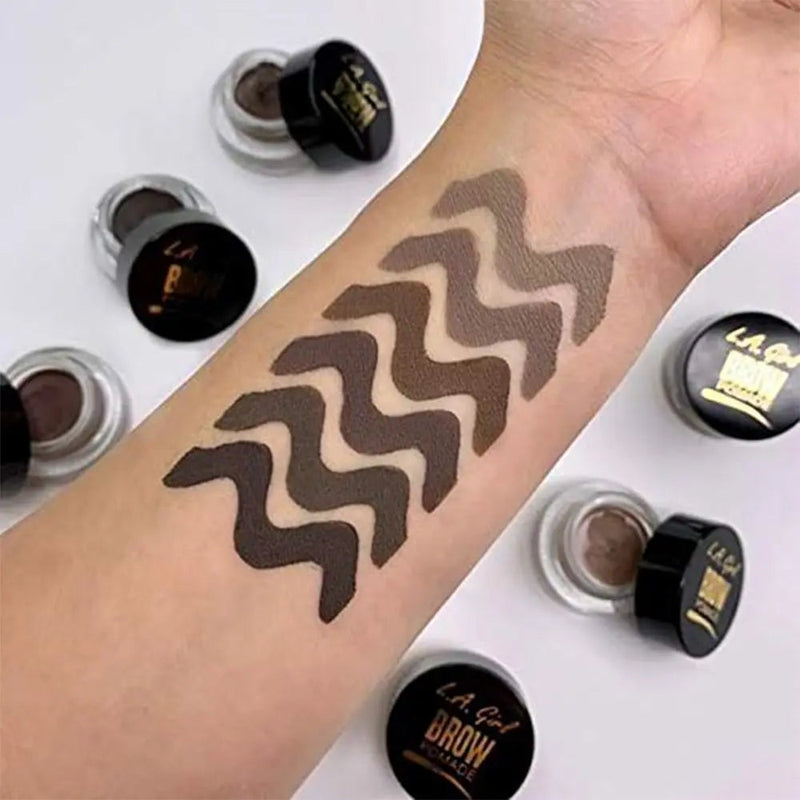 LA Girl Brow Pomade Soft Black, wenkbrauwpomade voor gedefinieerde wenkbrauwen