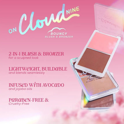 LA Girl On Cloud Nine Bouncy Blush & Bronzer Coral Bliss