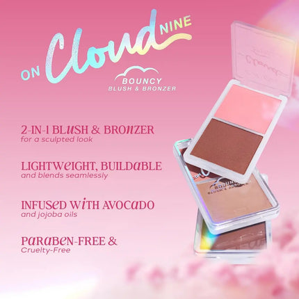 LA Girl On Cloud Nine Bouncy Blush & Bronzer Dreamy Pink