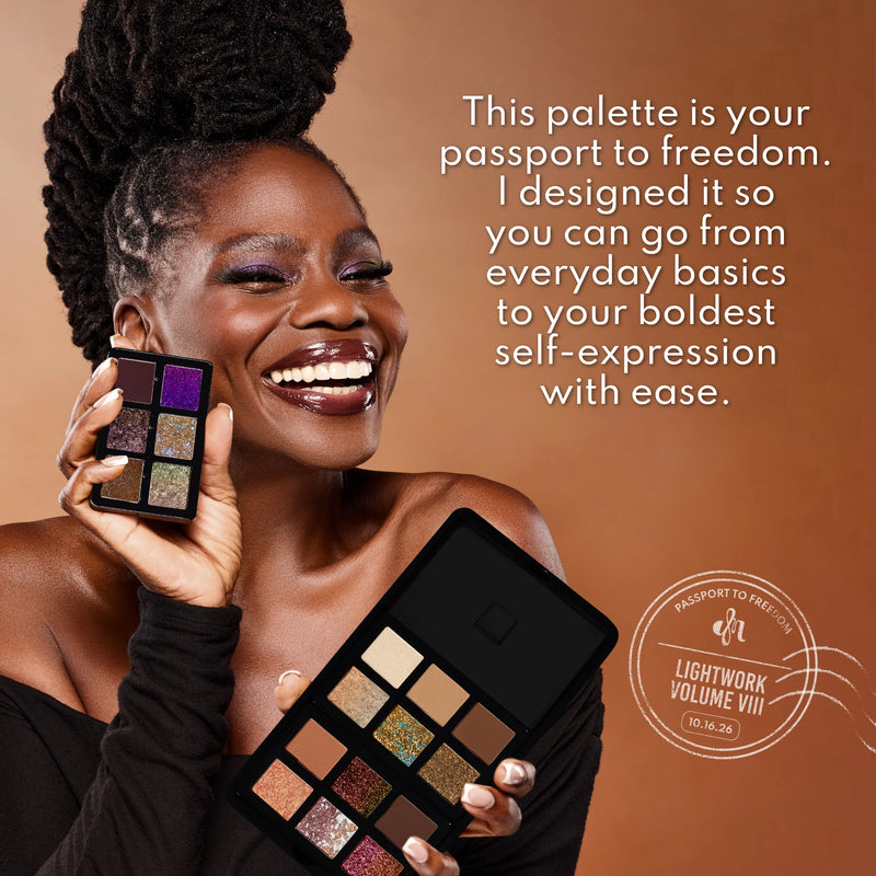 Danessa Myricks Beauty Lightwork Palette VIII Freedom Palette, oogschaduwpalette met 18 tinten
