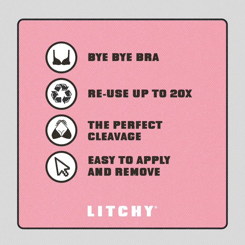 Litchy Adhesive Bra Sandy Cup C
