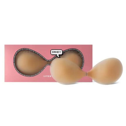 Litchy Adhesive Bra Sandy Cup D