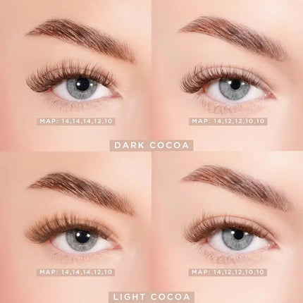 Lola's Lashes Light Cocoa Pre Glued Lashes Set