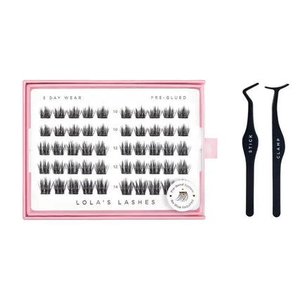 Lola's Lashes Satin Volume Pre-Glued Lashes Set