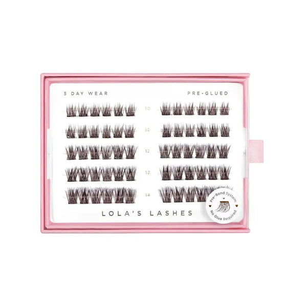 Lola's Lashes Soft Wisp Dark Brown Pre-Glued Lashes