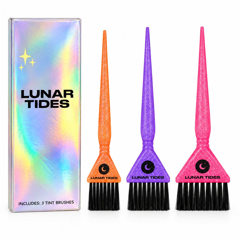 Lunar Tides Aura Hair Tint Brush Set Sunrise, set van 3 haarverfkwasten