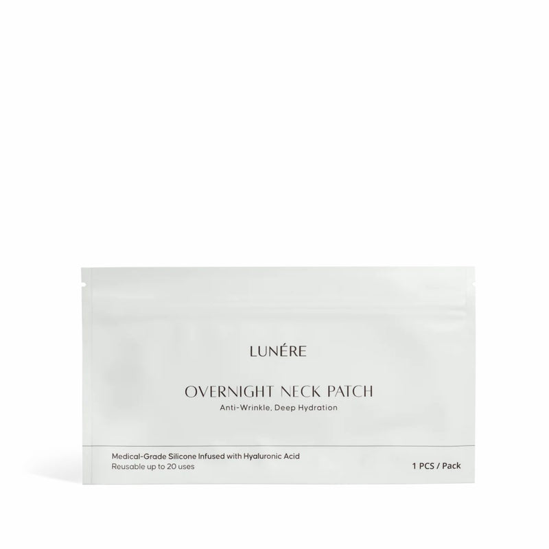 Lunere Overnight Neck Patch, siliconen patch voor de hals met hyaluronzuur